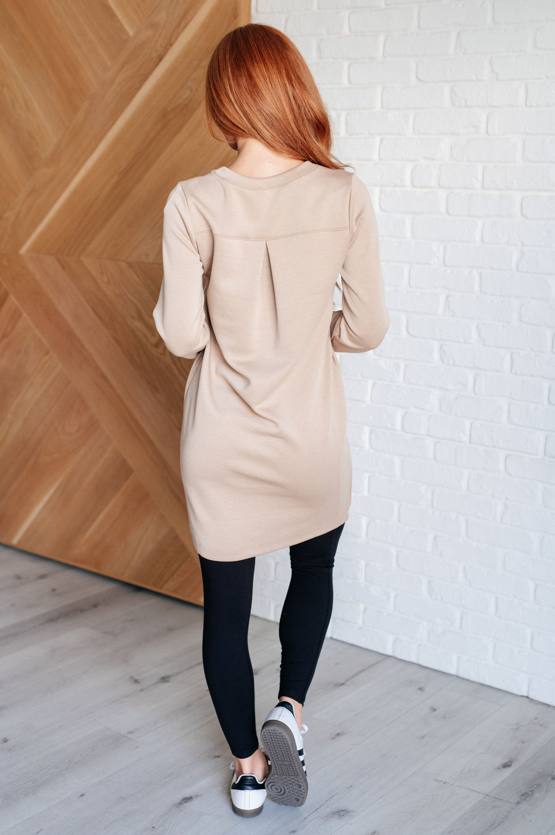 Milan Travel Shift Dress in Khaki-Dresses-Ave Shops-[option4]-[option5]-[option6]-[option7]-[option8]-Shop-Boutique-Clothing-for-Women-Online