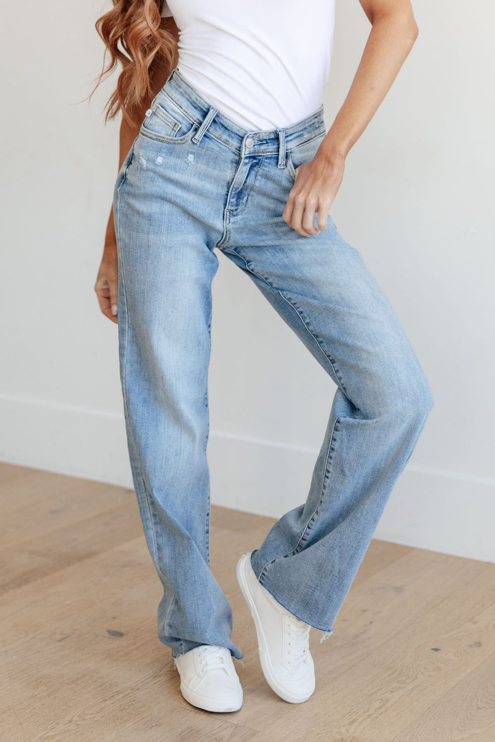 Judy Blue Mildred High Rise V Front Waistband Straight Jeans-Womens-Ave Shops-[option4]-[option5]-[option6]-[option7]-[option8]-Shop-Boutique-Clothing-for-Women-Online