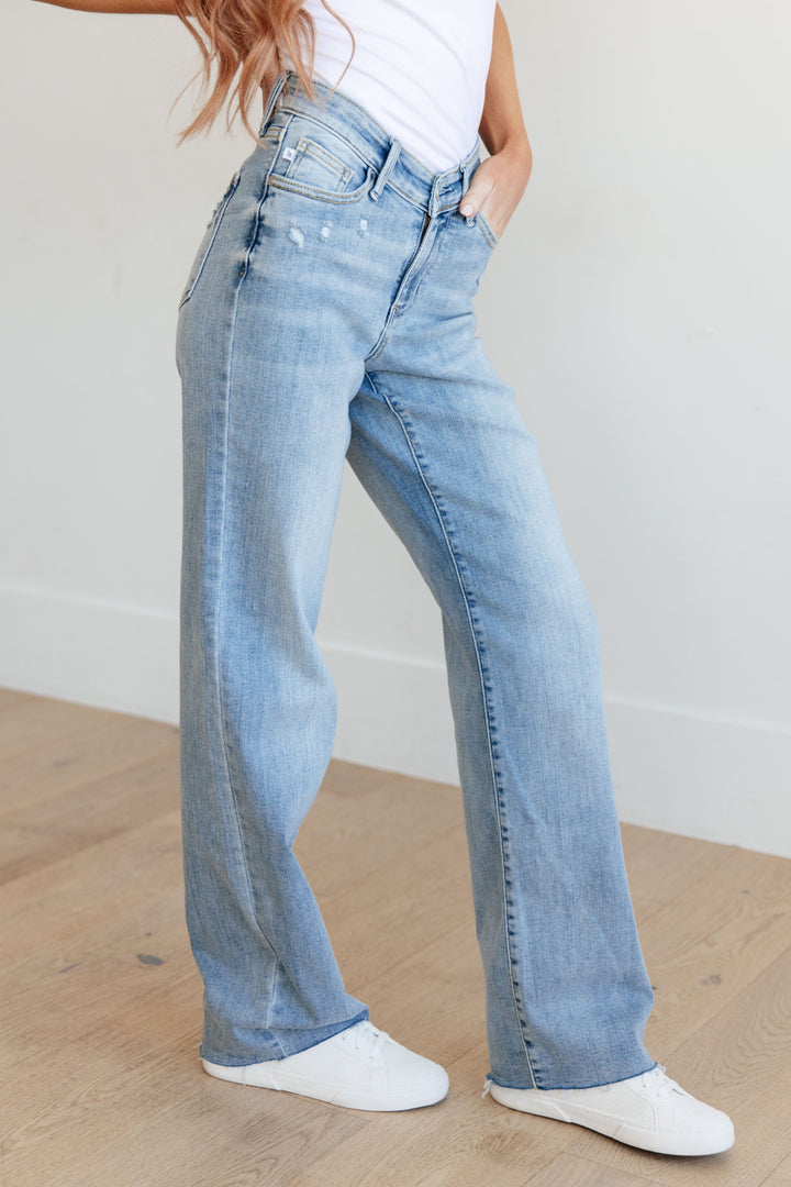 Judy Blue Mildred High Rise V Front Waistband Straight Jeans-Womens-Ave Shops-[option4]-[option5]-[option6]-[option7]-[option8]-Shop-Boutique-Clothing-for-Women-Online