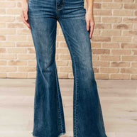 Judy Blue Miley High Waist Control Top Frayed Hem Flare Jeans-Denim-Ave Shops-[option4]-[option5]-[option6]-[option7]-[option8]-Shop-Boutique-Clothing-for-Women-Online