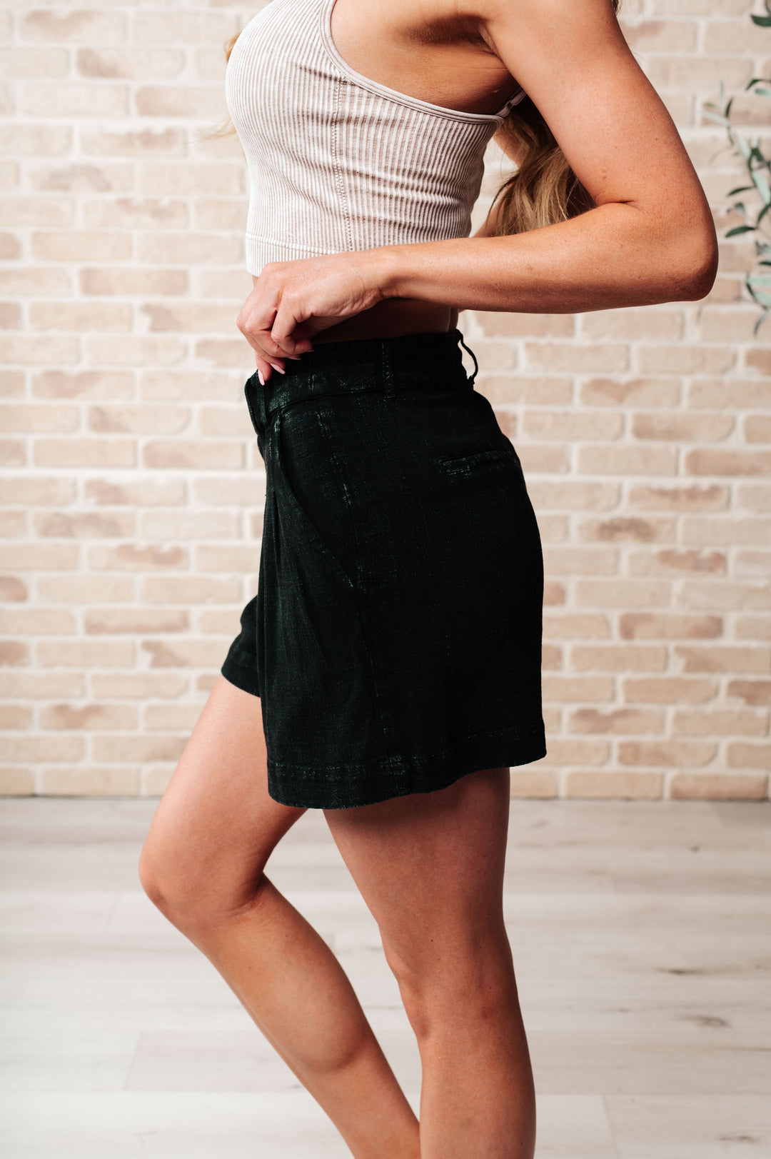 Mind Over Matter Pleated Shorts in Black-Bottoms-Ave Shops-[option4]-[option5]-[option6]-[option7]-[option8]-Shop-Boutique-Clothing-for-Women-Online