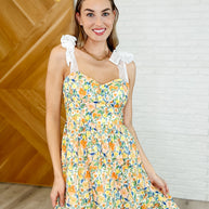 Miss Frills A Lot Flare Mini Dress in Orange-Womens-Ave Shops-[option4]-[option5]-[option6]-[option7]-[option8]-Shop-Boutique-Clothing-for-Women-Online