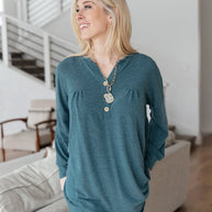 Moon Bay Top In Blue-Womens-Ave Shops-[option4]-[option5]-[option6]-[option7]-[option8]-Shop-Boutique-Clothing-for-Women-Online