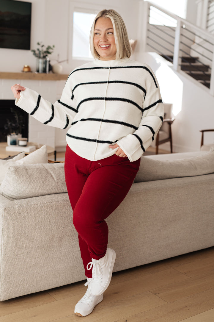 More or Less Striped Sweater-Tops-Ave Shops-[option4]-[option5]-[option6]-[option7]-[option8]-Shop-Boutique-Clothing-for-Women-Online