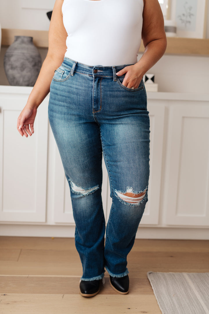 Morgan High Rise Distressed Straight Jeans-Denim-Ave Shops-[option4]-[option5]-[option6]-[option7]-[option8]-Shop-Boutique-Clothing-for-Women-Online