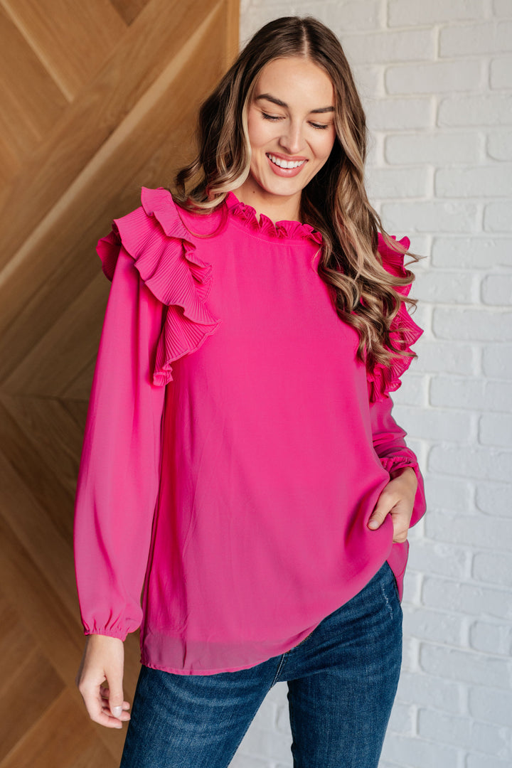 My Good Graces Ruffled Top-Tops-Ave Shops-[option4]-[option5]-[option6]-[option7]-[option8]-Shop-Boutique-Clothing-for-Women-Online