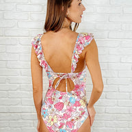Naples Floral Ruched Swimsuit-Swimwear-Ave Shops-[option4]-[option5]-[option6]-[option7]-[option8]-Shop-Boutique-Clothing-for-Women-Online