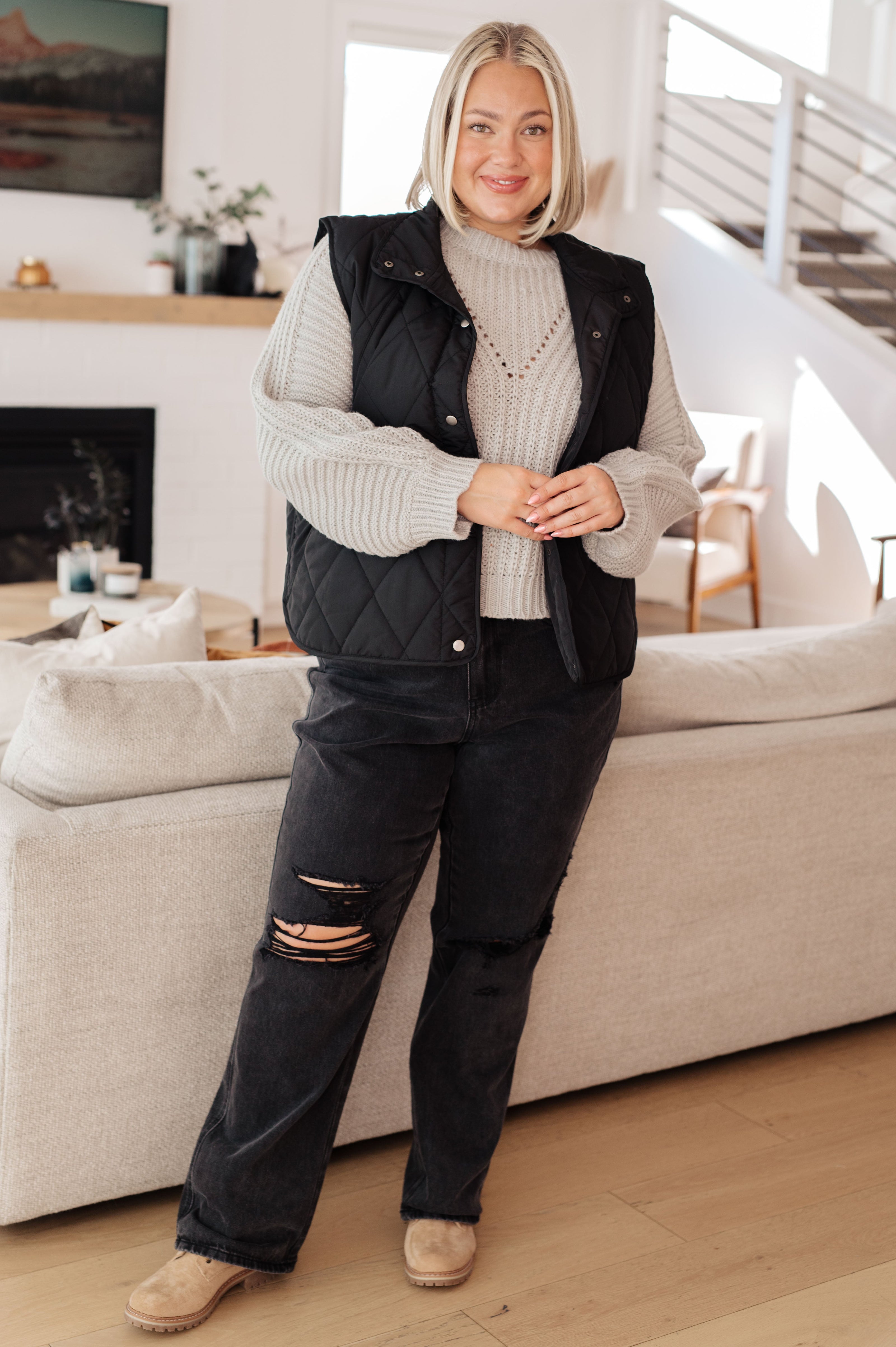 Roll on By Balloon Sleeve Sweater-Tops-Ave Shops-[option4]-[option5]-[option6]-[option7]-[option8]-Shop-Boutique-Clothing-for-Women-Online