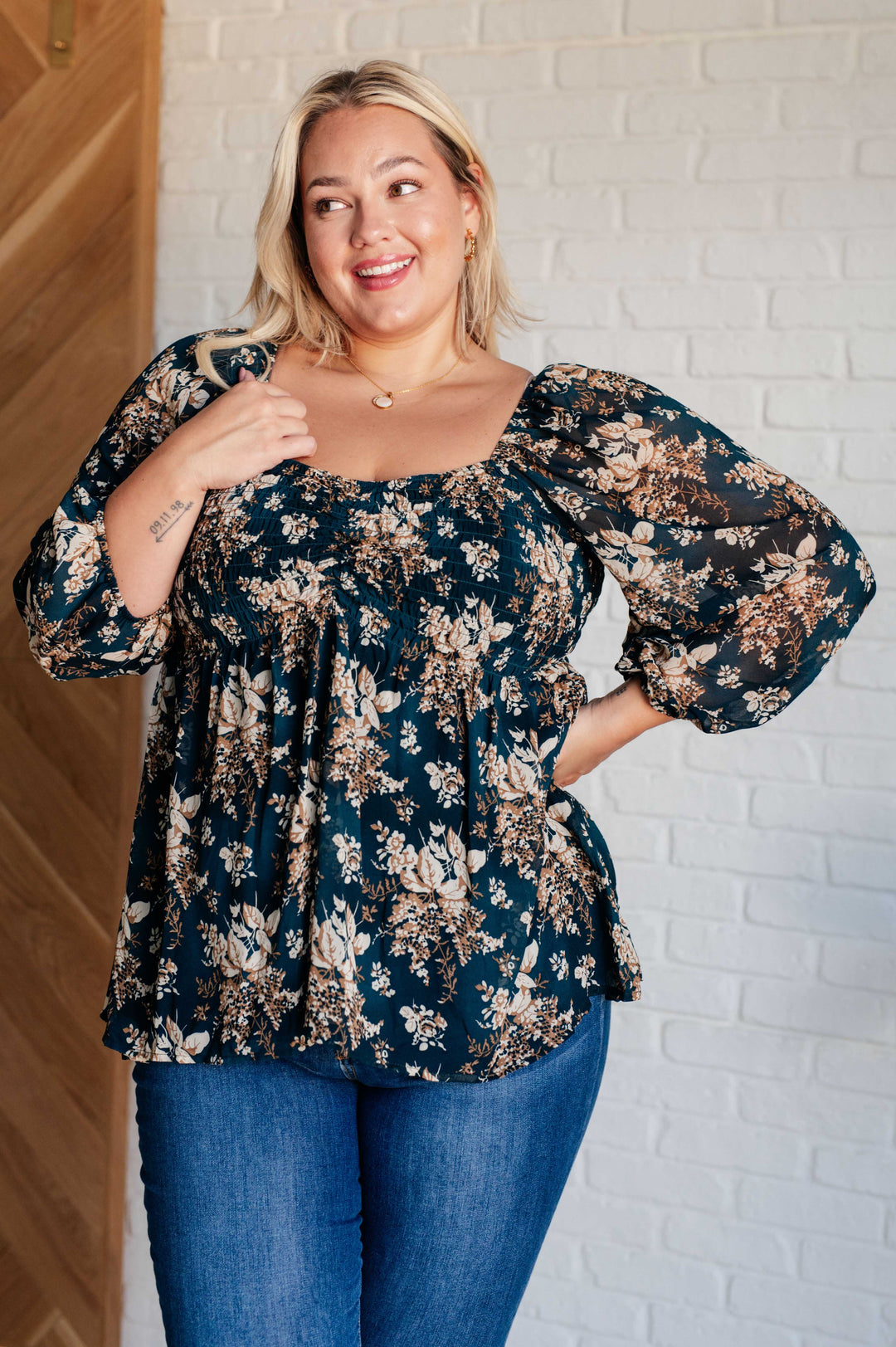 New Beginnings Square Neck Blouse-Blouses-Ave Shops-[option4]-[option5]-[option6]-[option7]-[option8]-Shop-Boutique-Clothing-for-Women-Online