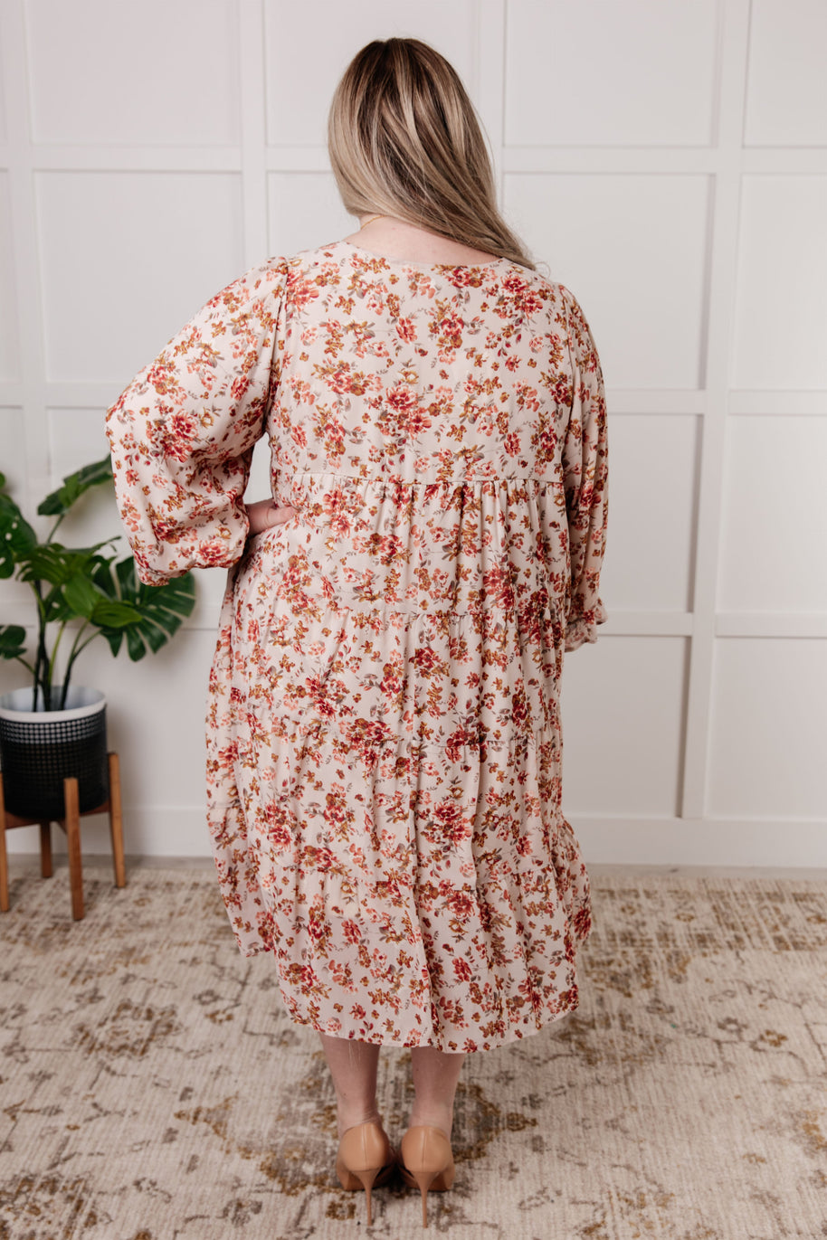 Next to You Balloon Sleeve Floral Dress-Dresses-Ave Shops-[option4]-[option5]-[option6]-[option7]-[option8]-Shop-Boutique-Clothing-for-Women-Online