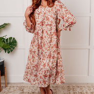 Next to You Balloon Sleeve Floral Dress-Dresses-Ave Shops-[option4]-[option5]-[option6]-[option7]-[option8]-Shop-Boutique-Clothing-for-Women-Online