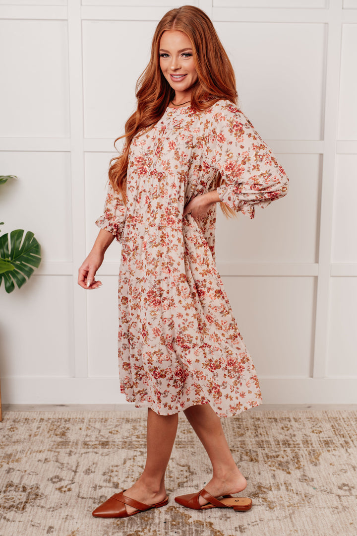 Next to You Balloon Sleeve Floral Dress-Dresses-Ave Shops-[option4]-[option5]-[option6]-[option7]-[option8]-Shop-Boutique-Clothing-for-Women-Online