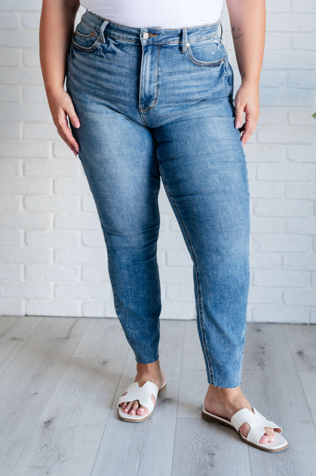 Judy Blue Nicole Tummy Control Skinny Jeans in Vintage Wash-Denim-Ave Shops-[option4]-[option5]-[option6]-[option7]-[option8]-Shop-Boutique-Clothing-for-Women-Online