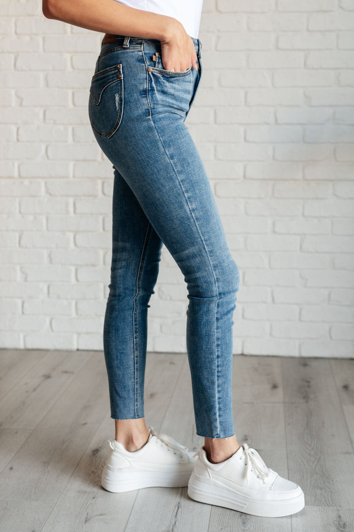 Judy Blue Nicole Tummy Control Skinny Jeans in Vintage Wash-Denim-Ave Shops-[option4]-[option5]-[option6]-[option7]-[option8]-Shop-Boutique-Clothing-for-Women-Online