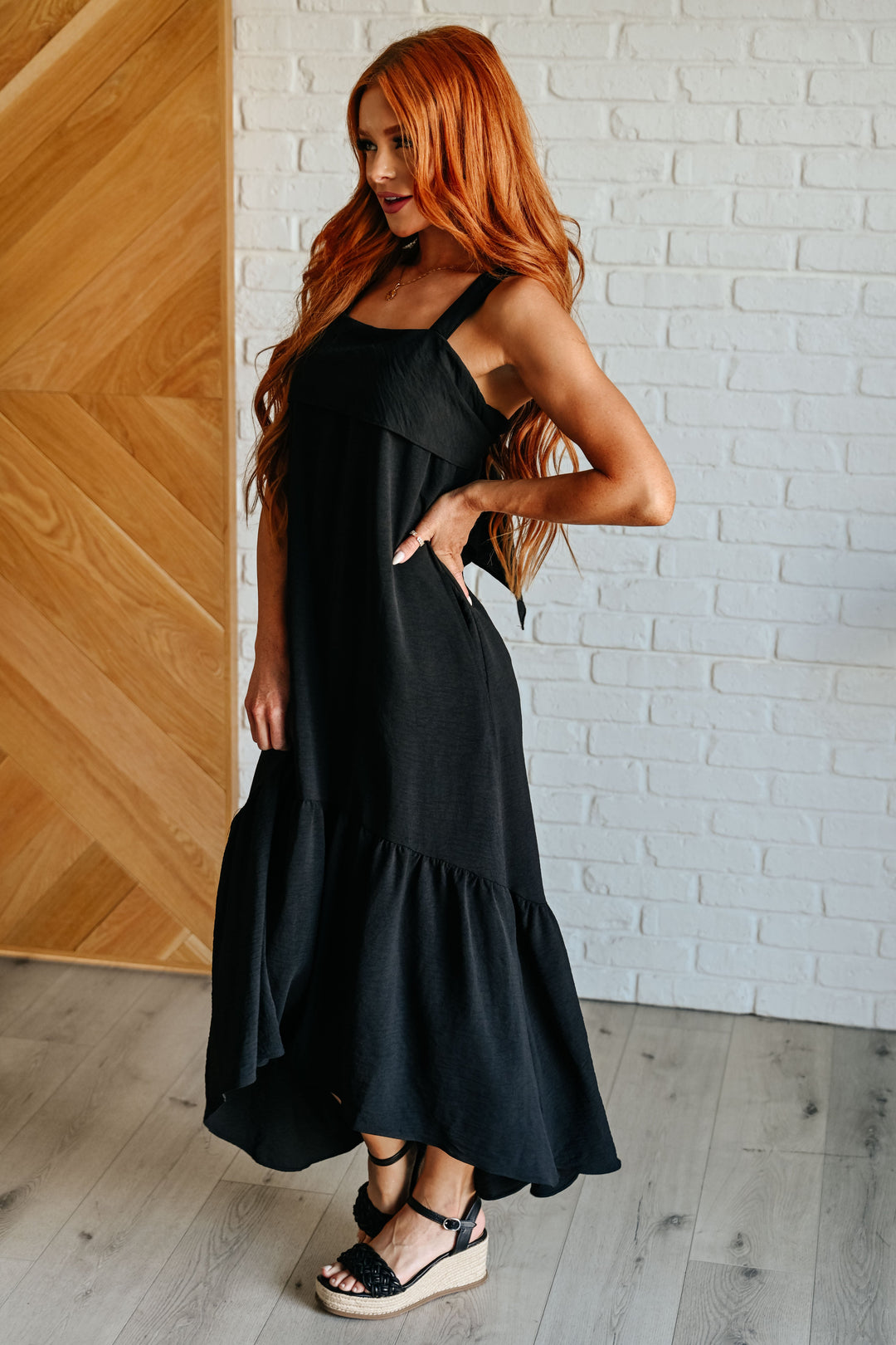 Nightlife Tie Back Maxi Dress-Dresses-Ave Shops-[option4]-[option5]-[option6]-[option7]-[option8]-Shop-Boutique-Clothing-for-Women-Online