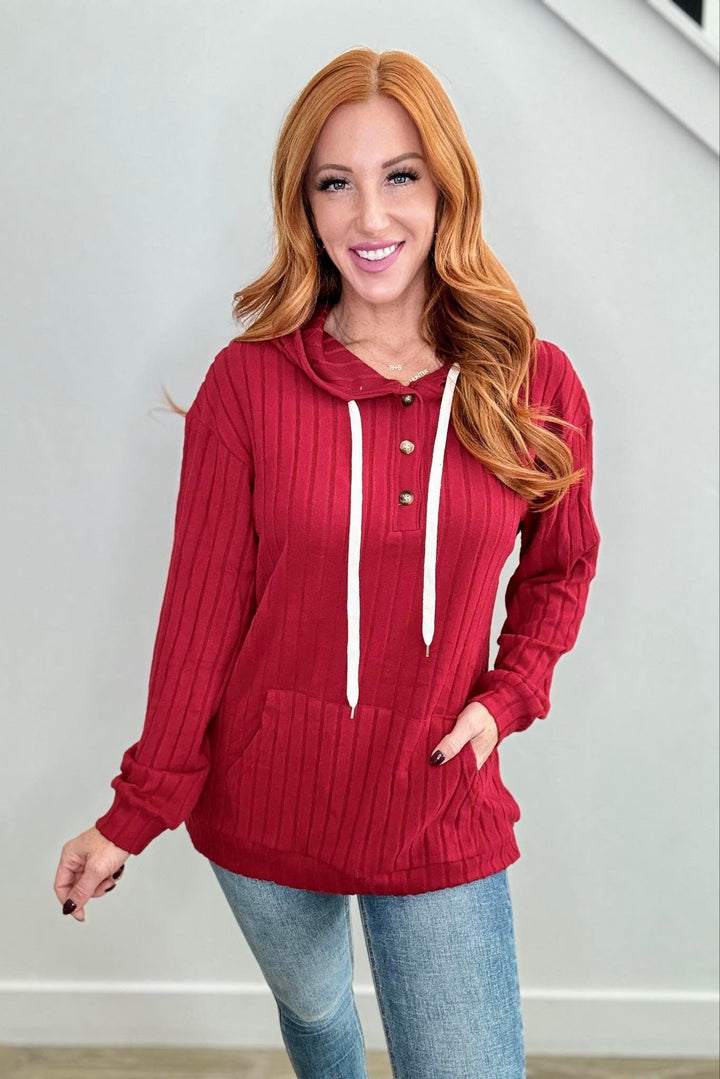 Shirley & Stone Niki Knit Pullover with Hood-— Preorder CLOSE 11/29/2024-Shirley & Stone-#4-Red-2XL-[option4]-[option5]-[option6]-[option7]-[option8]-Shop-Boutique-Clothing-for-Women-Online