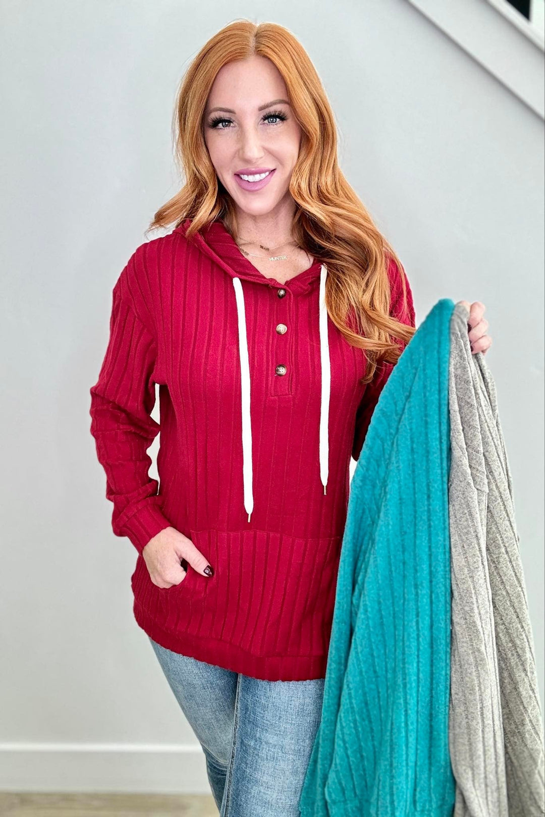 Shirley & Stone Niki Knit Pullover with Hood-— Preorder CLOSE 11/29/2024-Shirley & Stone-[option4]-[option5]-[option6]-[option7]-[option8]-Shop-Boutique-Clothing-for-Women-Online