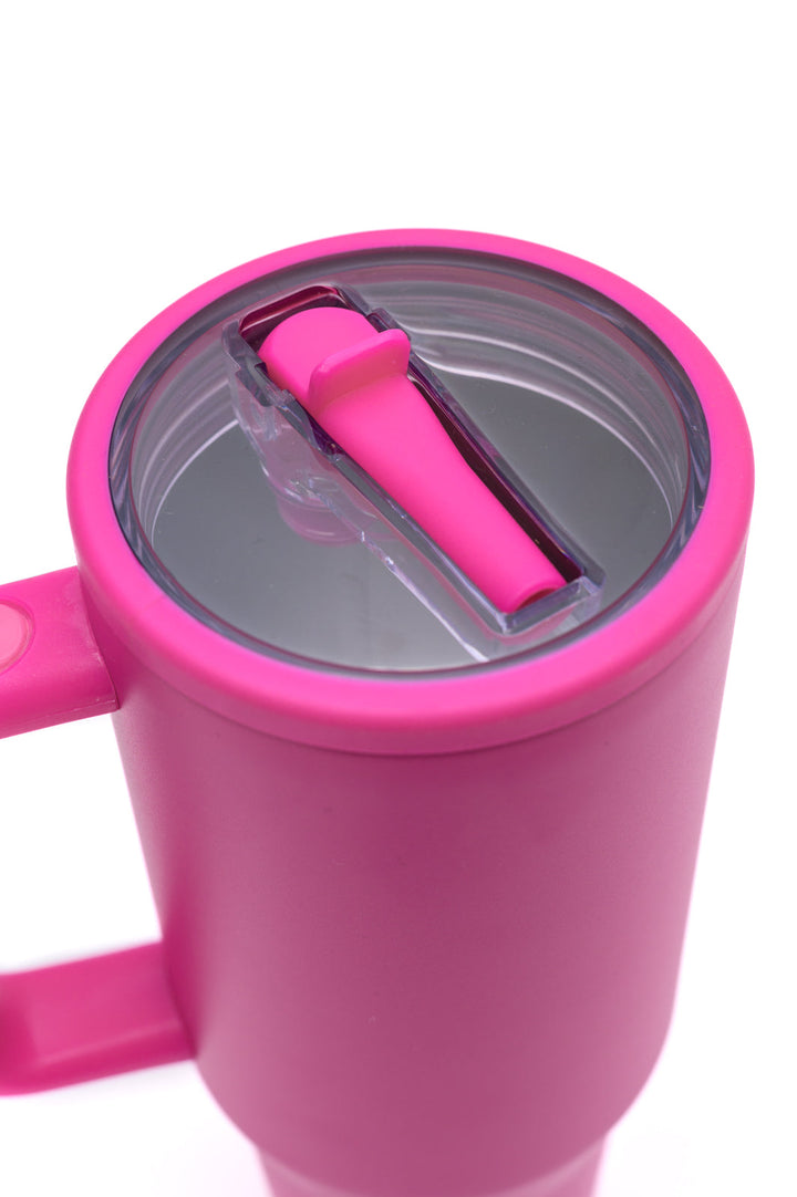 No Spill 40oz Tumbler in Hot Pink-Home-Ave Shops-OS-[option4]-[option5]-[option6]-[option7]-[option8]-Shop-Boutique-Clothing-for-Women-Online