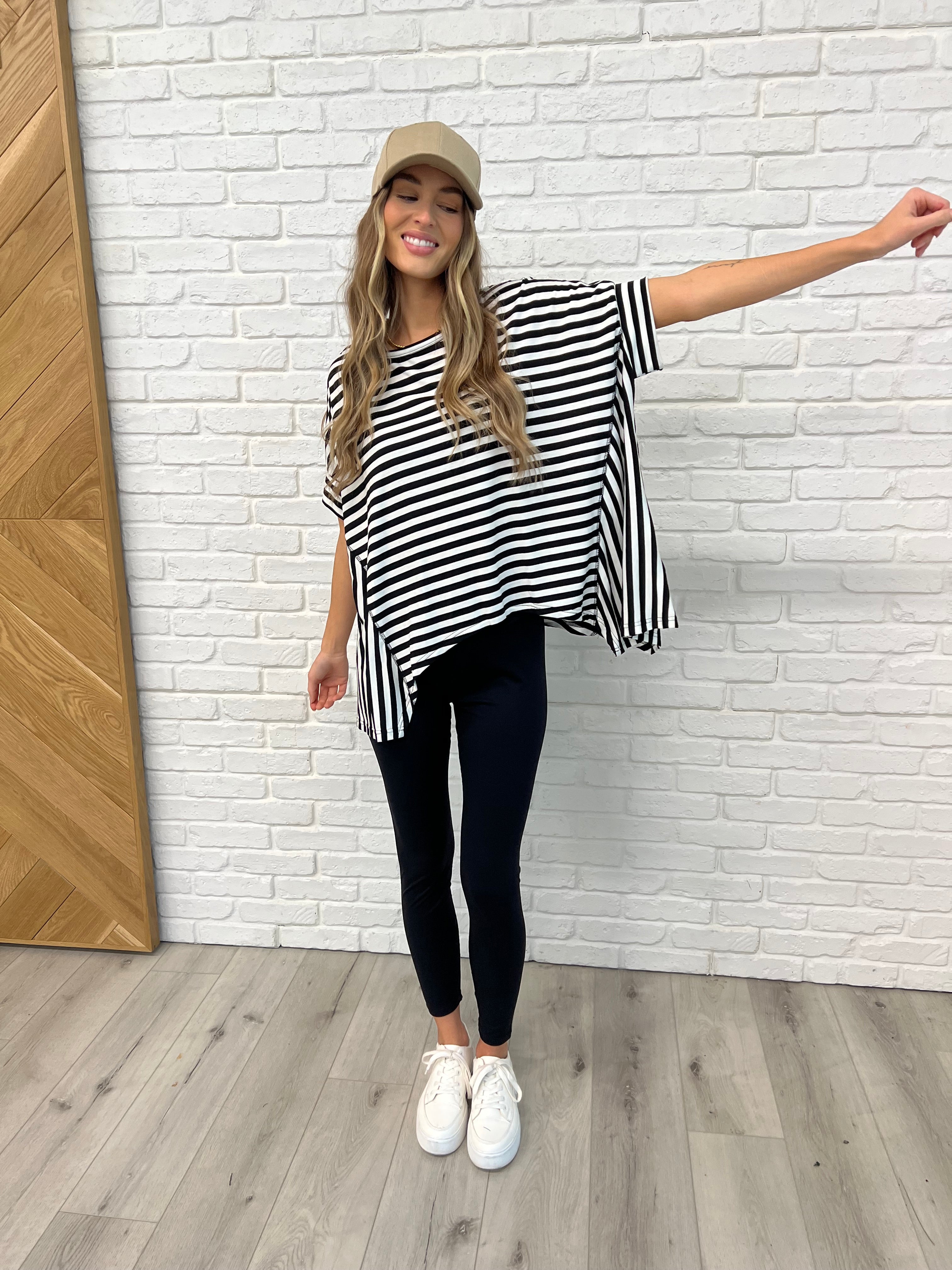 No Stopping It Striped Oversized Top-Womens-Ave Shops-[option4]-[option5]-[option6]-[option7]-[option8]-Shop-Boutique-Clothing-for-Women-Online