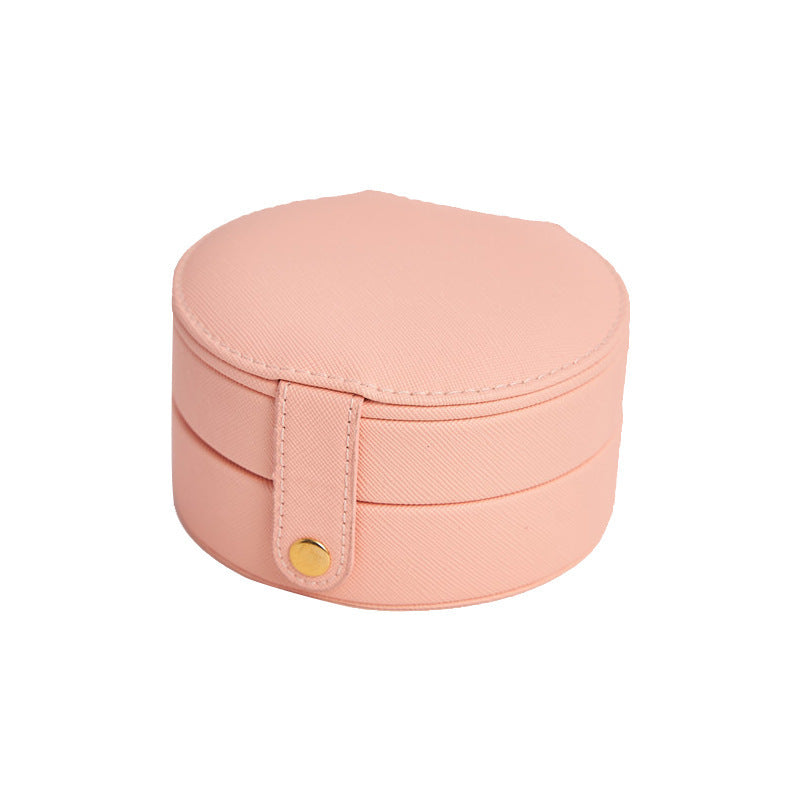 Circular Travel Jewelry Case in Pink-Home & Decor-Ave Shops-OS-[option4]-[option5]-[option6]-[option7]-[option8]-Shop-Boutique-Clothing-for-Women-Online