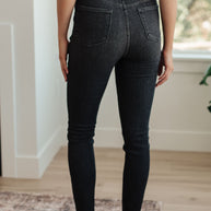 Judy Blue Octavia High Rise Control Top Skinny Jeans in Washed Black-Denim-Ave Shops-[option4]-[option5]-[option6]-[option7]-[option8]-Shop-Boutique-Clothing-for-Women-Online