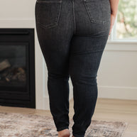 Judy Blue Octavia High Rise Control Top Skinny Jeans in Washed Black-Denim-Ave Shops-[option4]-[option5]-[option6]-[option7]-[option8]-Shop-Boutique-Clothing-for-Women-Online