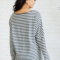 Obviously Mine Striped Oversized Top-Tops-Ave Shops-[option4]-[option5]-[option6]-[option7]-[option8]-Shop-Boutique-Clothing-for-Women-Online
