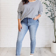 Obviously Mine Striped Oversized Top-Tops-Ave Shops-[option4]-[option5]-[option6]-[option7]-[option8]-Shop-Boutique-Clothing-for-Women-Online