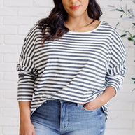 Obviously Mine Striped Oversized Top-Tops-Ave Shops-[option4]-[option5]-[option6]-[option7]-[option8]-Shop-Boutique-Clothing-for-Women-Online