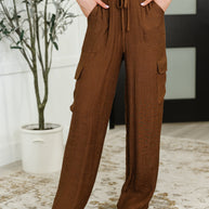 Off Duty Straight Leg Cargo Pants in Brown-Womens-Ave Shops-[option4]-[option5]-[option6]-[option7]-[option8]-Shop-Boutique-Clothing-for-Women-Online