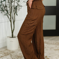 Off Duty Straight Leg Cargo Pants in Brown-Womens-Ave Shops-[option4]-[option5]-[option6]-[option7]-[option8]-Shop-Boutique-Clothing-for-Women-Online