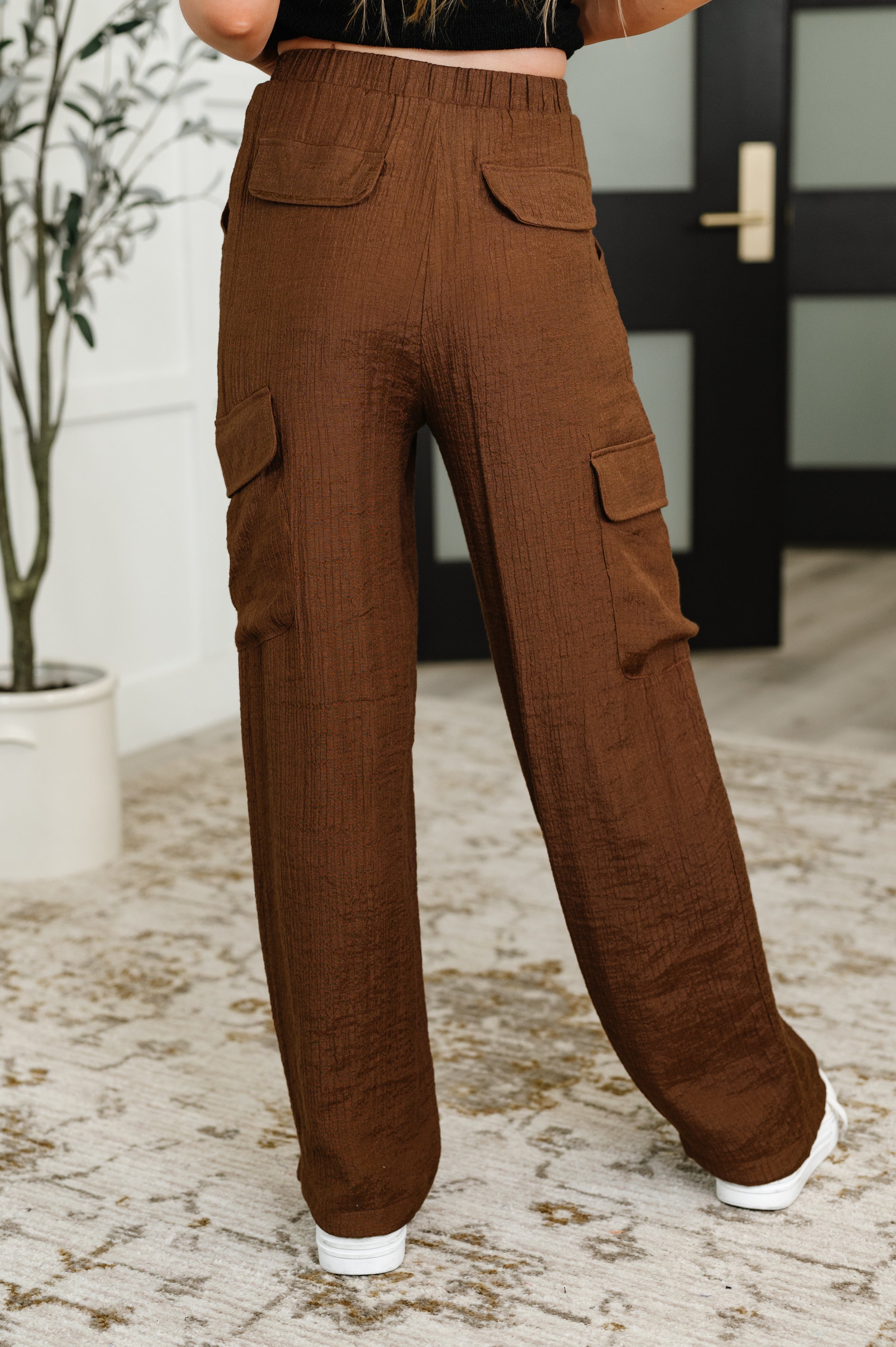 Off Duty Straight Leg Cargo Pants in Brown-Womens-Ave Shops-[option4]-[option5]-[option6]-[option7]-[option8]-Shop-Boutique-Clothing-for-Women-Online