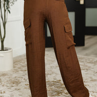 Off Duty Straight Leg Cargo Pants in Brown-Womens-Ave Shops-[option4]-[option5]-[option6]-[option7]-[option8]-Shop-Boutique-Clothing-for-Women-Online