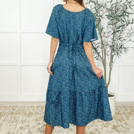 Olive Dress in Blue Vineyard-Womens-Ave Shops-[option4]-[option5]-[option6]-[option7]-[option8]-Shop-Boutique-Clothing-for-Women-Online