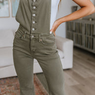 Olivia Control Top Release Hem Overalls in Olive-Denim-Ave Shops-[option4]-[option5]-[option6]-[option7]-[option8]-Shop-Boutique-Clothing-for-Women-Online