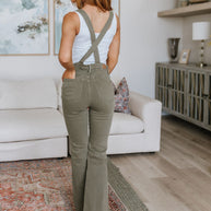 Olivia Control Top Release Hem Overalls in Olive-Denim-Ave Shops-[option4]-[option5]-[option6]-[option7]-[option8]-Shop-Boutique-Clothing-for-Women-Online