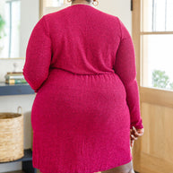 Only You Surplice Neck Sparkle Knit Dress In Magenta-Womens-Ave Shops-[option4]-[option5]-[option6]-[option7]-[option8]-Shop-Boutique-Clothing-for-Women-Online