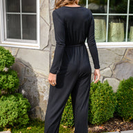 Onward & Upward Faux Wrap Jumpsuit In Black-Womens-Ave Shops-[option4]-[option5]-[option6]-[option7]-[option8]-Shop-Boutique-Clothing-for-Women-Online
