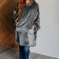 Oversized Velour Blanket Hoodie in Gray-Layers-Ave Shops-[option4]-[option5]-[option6]-[option7]-[option8]-Shop-Boutique-Clothing-for-Women-Online