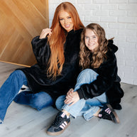 Oversized Velour Blanket Hoodie in Black-Layers-Ave Shops-[option4]-[option5]-[option6]-[option7]-[option8]-Shop-Boutique-Clothing-for-Women-Online