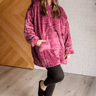 Oversized Velour Blanket Hoodie in Purple-Layers-Ave Shops-[option4]-[option5]-[option6]-[option7]-[option8]-Shop-Boutique-Clothing-for-Women-Online