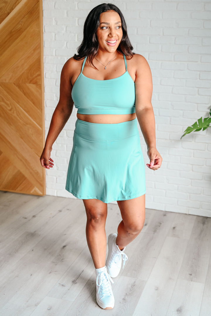 Rae Mode Game, Set and Match Tennis Skort in Tidal Wave-Athleisure-Ave Shops-[option4]-[option5]-[option6]-[option7]-[option8]-Shop-Boutique-Clothing-for-Women-Online