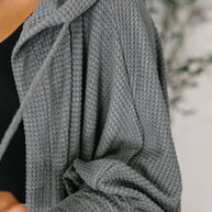 Pamper Travel Hooded Cardigan in Charcoal-Womens-Ave Shops-[option4]-[option5]-[option6]-[option7]-[option8]-Shop-Boutique-Clothing-for-Women-Online