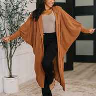 Pamper Travel Hooded Cardigan in Chestnut-Womens-Ave Shops-[option4]-[option5]-[option6]-[option7]-[option8]-Shop-Boutique-Clothing-for-Women-Online