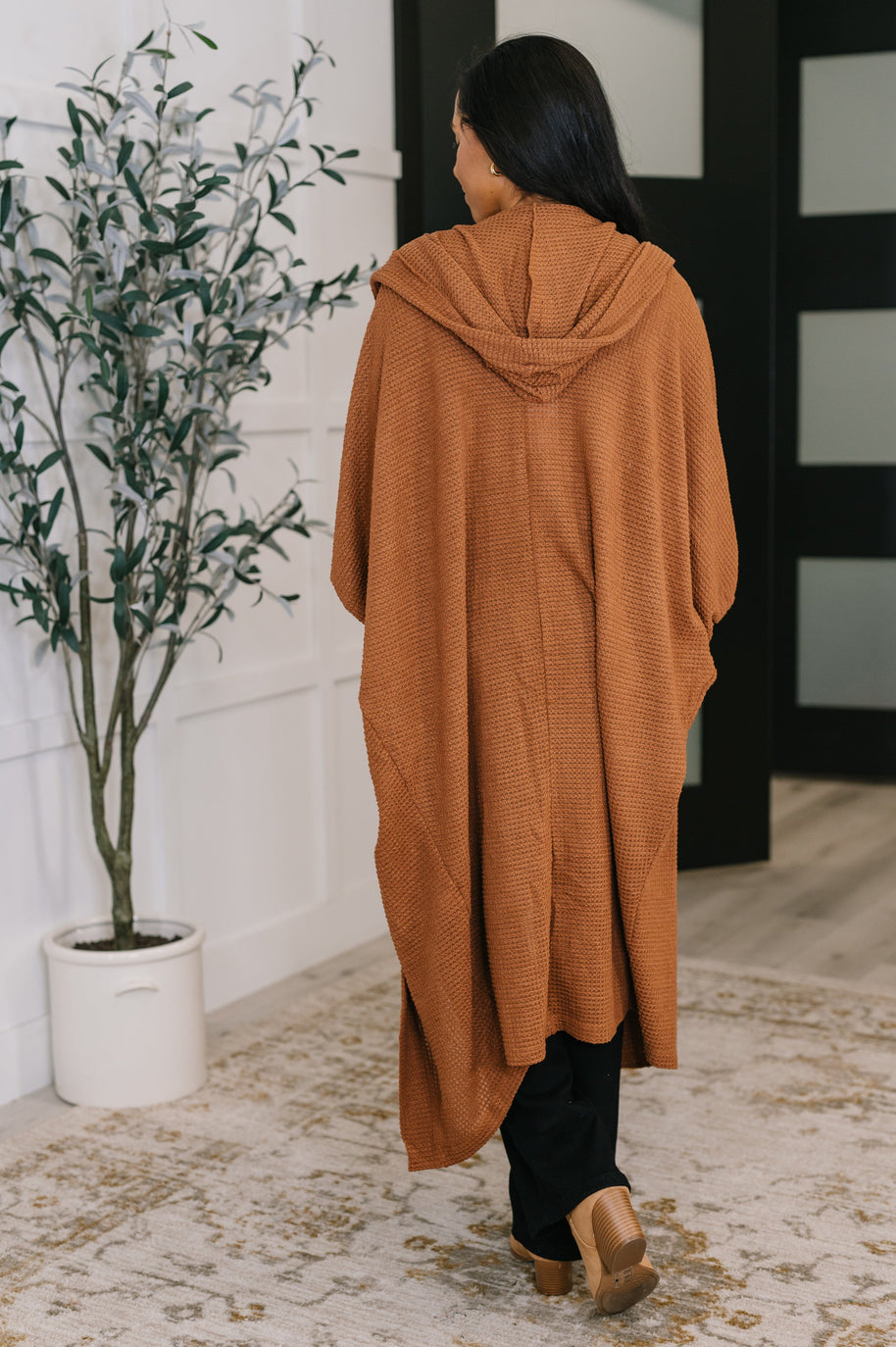 Pamper Travel Hooded Cardigan in Chestnut-Womens-Ave Shops-[option4]-[option5]-[option6]-[option7]-[option8]-Shop-Boutique-Clothing-for-Women-Online