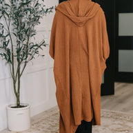 Pamper Travel Hooded Cardigan in Chestnut-Womens-Ave Shops-[option4]-[option5]-[option6]-[option7]-[option8]-Shop-Boutique-Clothing-for-Women-Online