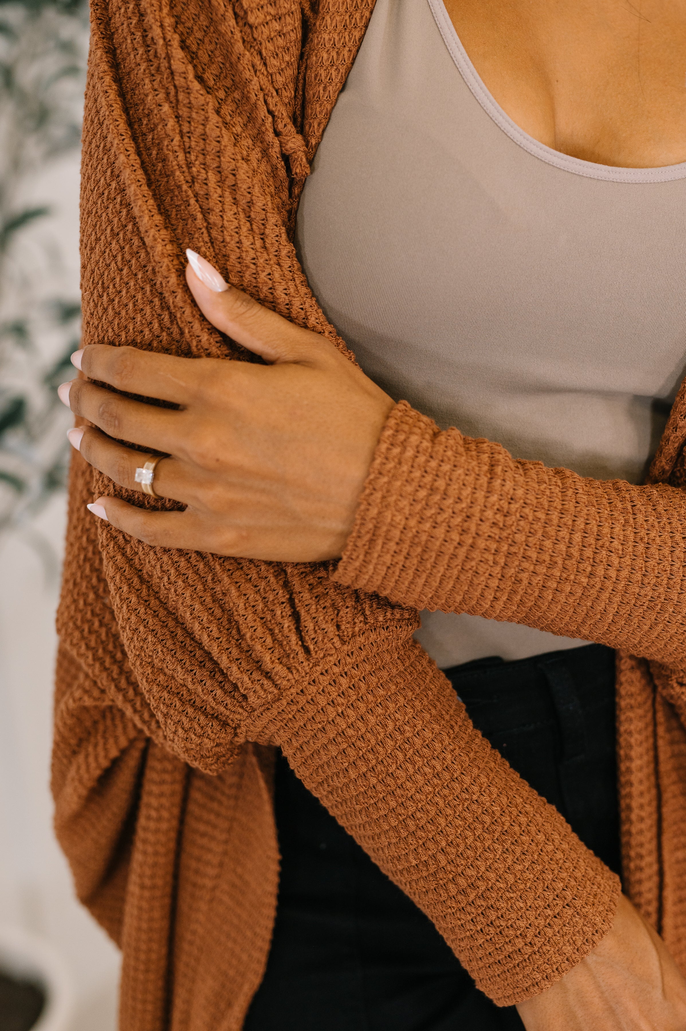 Pamper Travel Hooded Cardigan in Chestnut-Womens-Ave Shops-[option4]-[option5]-[option6]-[option7]-[option8]-Shop-Boutique-Clothing-for-Women-Online