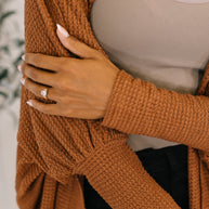 Pamper Travel Hooded Cardigan in Chestnut-Womens-Ave Shops-[option4]-[option5]-[option6]-[option7]-[option8]-Shop-Boutique-Clothing-for-Women-Online