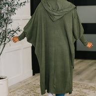 Pamper Travel Hooded Cardigan in Olive-Womens-Ave Shops-[option4]-[option5]-[option6]-[option7]-[option8]-Shop-Boutique-Clothing-for-Women-Online