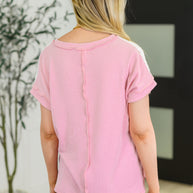 Parlour Picnic Color Block Knit Top in Pink-Womens-Ave Shops-[option4]-[option5]-[option6]-[option7]-[option8]-Shop-Boutique-Clothing-for-Women-Online